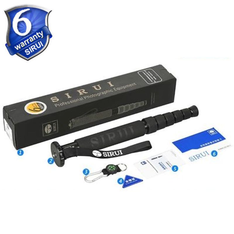 Sirui P-306 ettbeinstativ / monopod med tilthode 