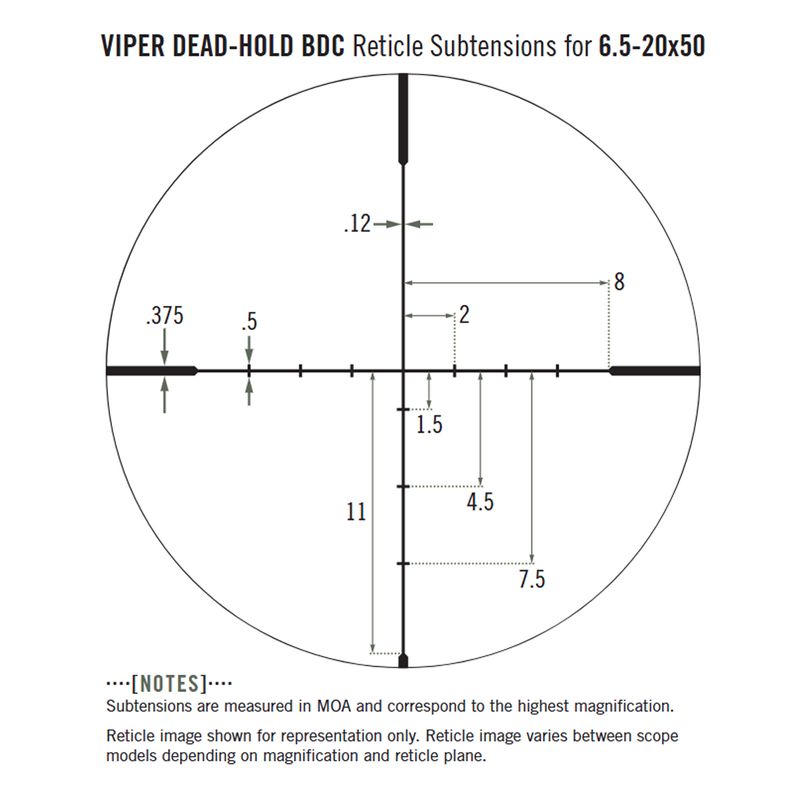 Vortex Viper 6,5-20x50 Dead-Hold BDC MOA 